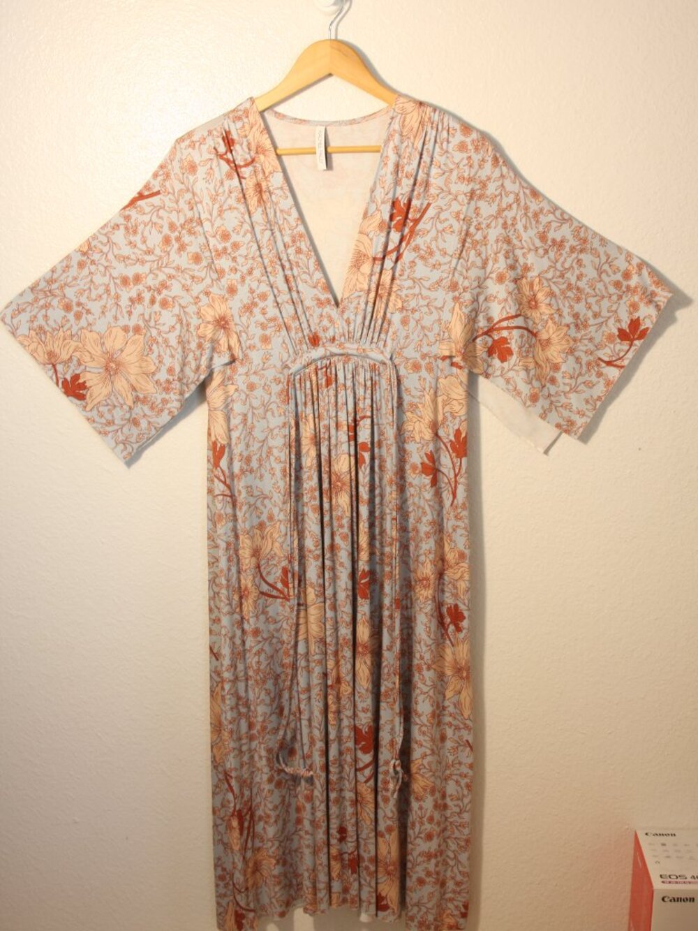 Rachel Pally "Long Caftan Dress" in a Vintage Floral Motif Sz M